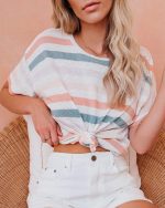 colorful lines t-shirt - Image 7