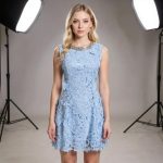 Pleated Strap Dress - Image 3