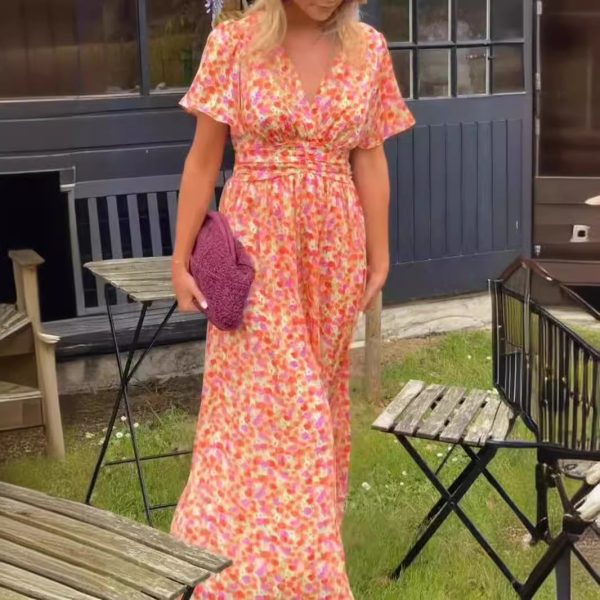 Printed Wrap Dress