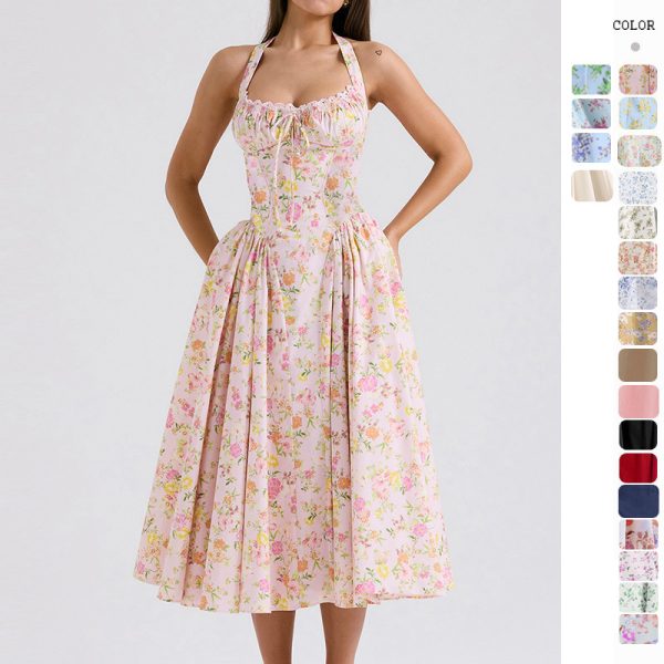 Satin Ruffle Dress