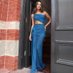 Pleated Strap Dress - Image 2