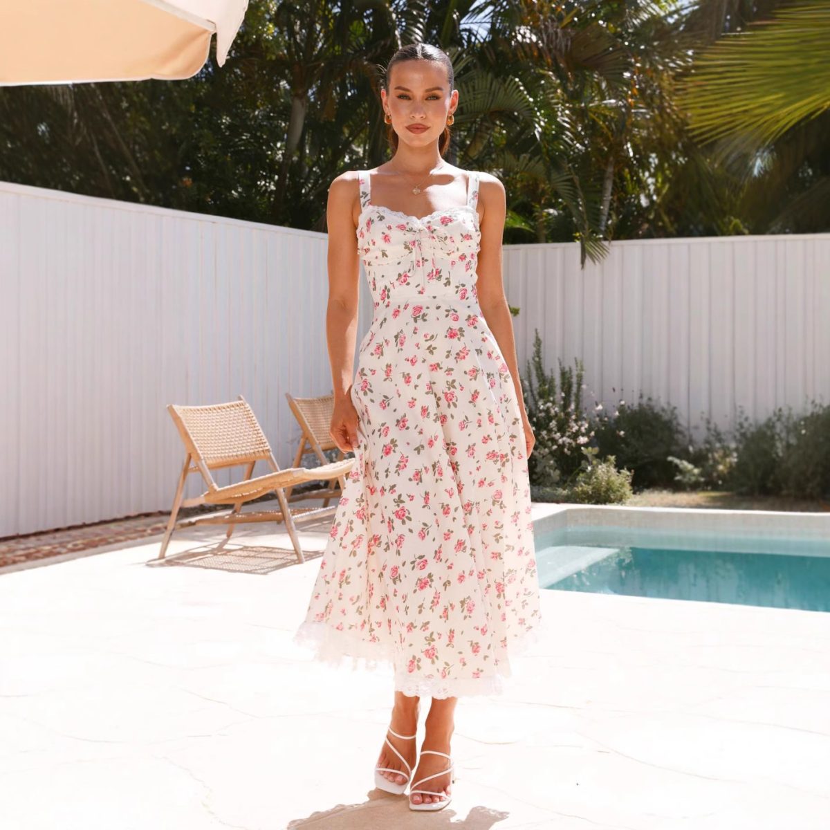 Vibrant Ruffle Dress - Image 3