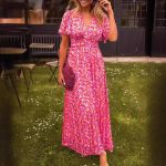 Printed Wrap Dress - Image 2