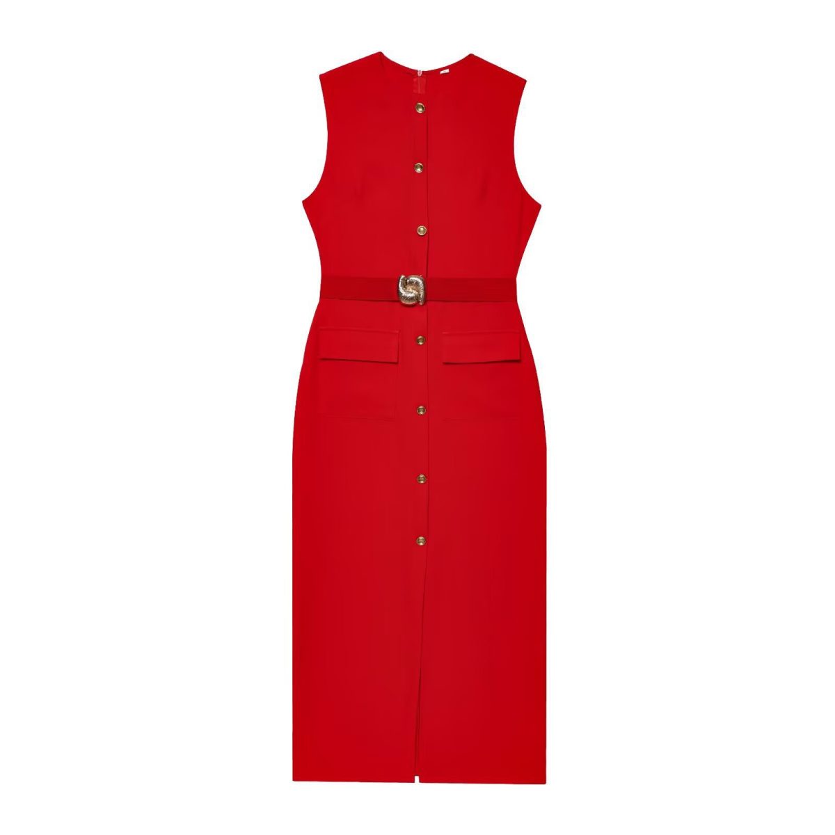 Feminine Halter Dress - Image 5