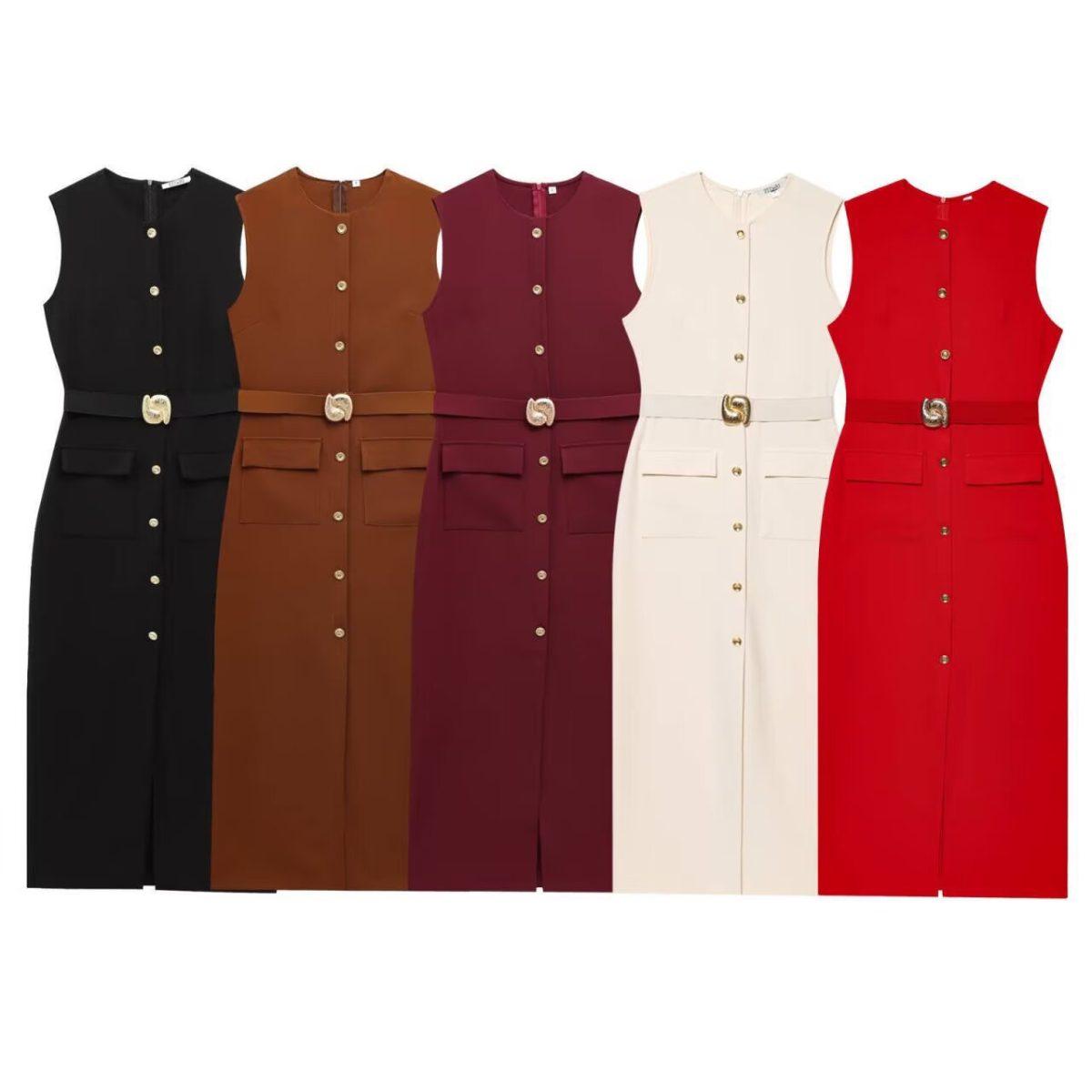 Feminine Halter Dress - Image 2