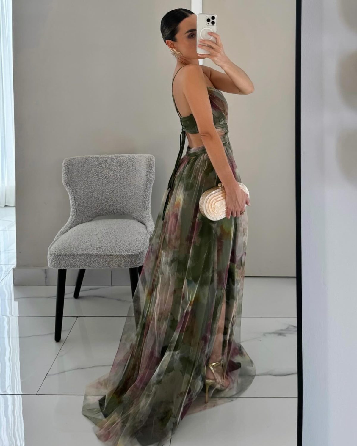 Satin Bodycon Dress - Image 5