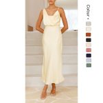 silk simple elegant dress