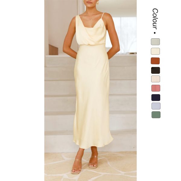 silk simple elegant dress