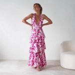 designed graphed dress colorful - Image 3