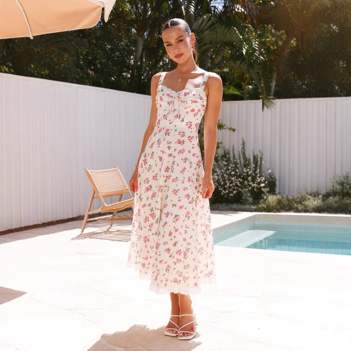 Vibrant Ruffle Dress - Image 2