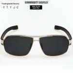 Glasses square inner coating polarized sunglasses large frame men's driver driving mirror trend inner blue sunglasses - Image 3